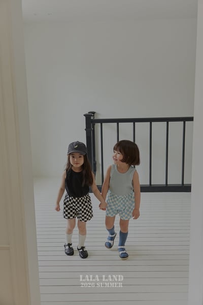 簡約紋理背心上衣(3color/kids)3