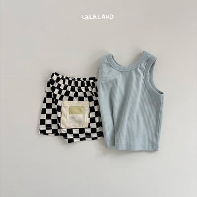 簡約紋理背心上衣(3color/kids)16