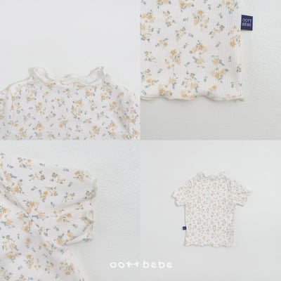 木耳捲邊花花上衣2