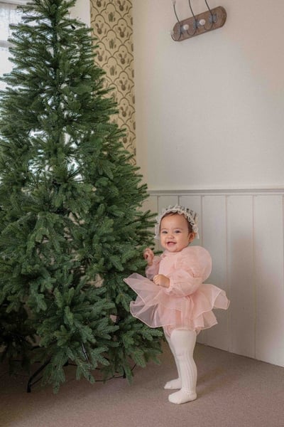 公主澎袖層次包屁紗裙(2color)9