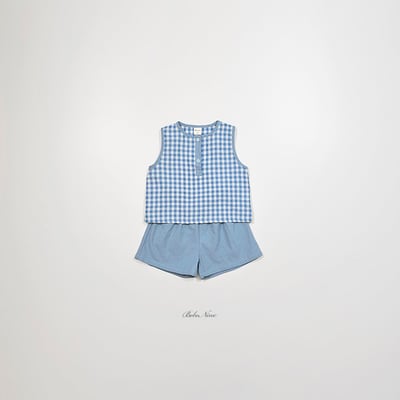 格紋背心套裝(2color)12