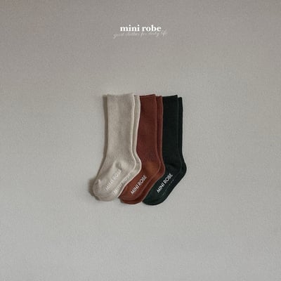 純色羅紋襪(3入/組)6