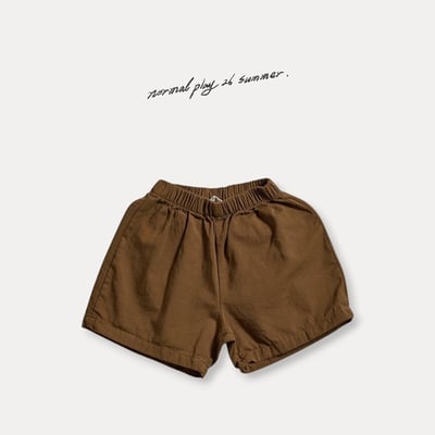 後口袋鬆緊4分褲(3color)6