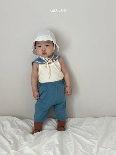 布標口袋6分鬆緊褲(2color/baby)11