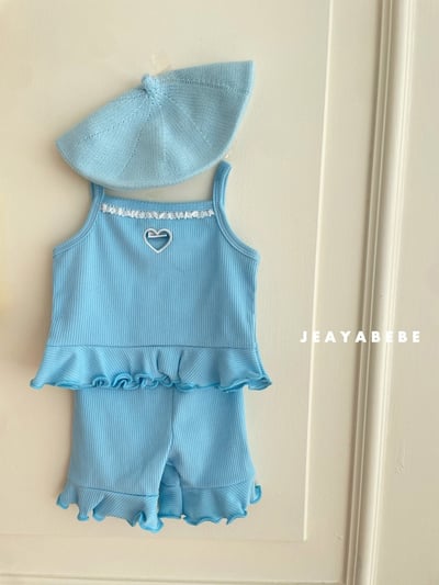 鏤空愛心木耳捲邊背心套裝7