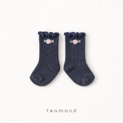 玫瑰捲邊襪(2入/組)3