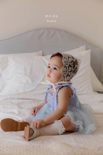 綁帶抓皺包屁紗裙(3color)3