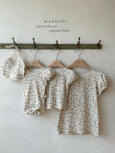 滿版小花親子裝15