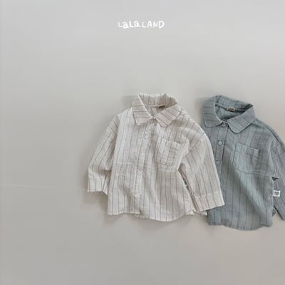棉麻條紋襯衫(2color/kids)19