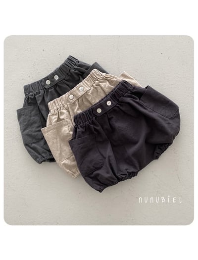 雙鈕扣口袋短褲(baby/kids)12