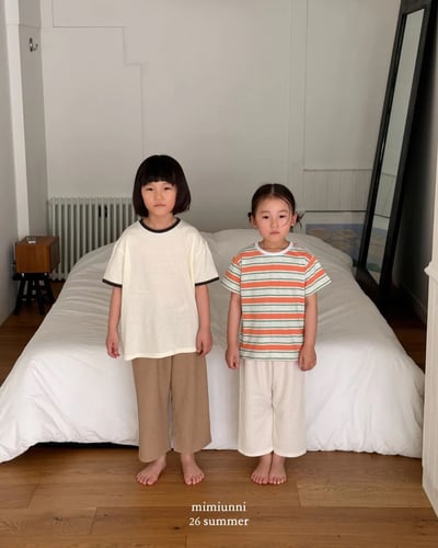 MIMI1+1夏日壓紋寬褲4