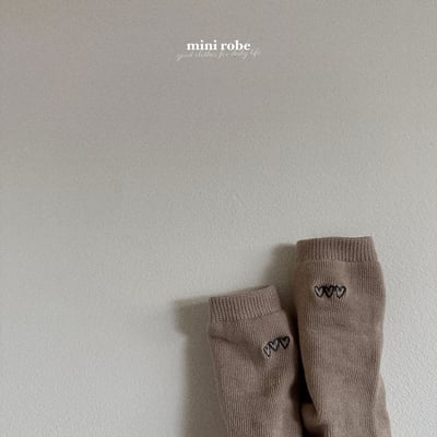 刺繡愛心襪(4入/組)6