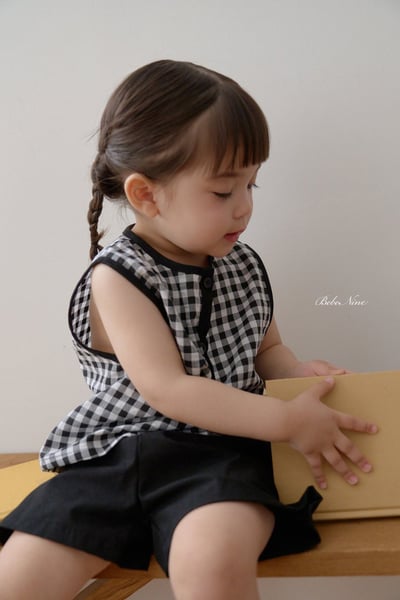 格紋背心套裝(2color)3