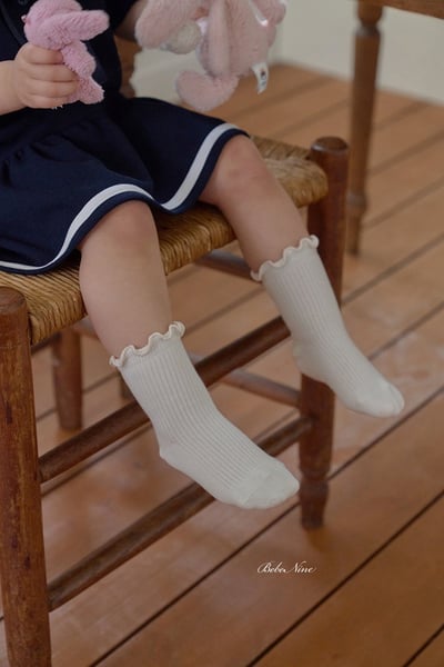 木耳捲邊襪3入/組1