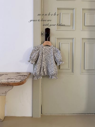 鑲邊花草/葉子新生兒服(2color)8