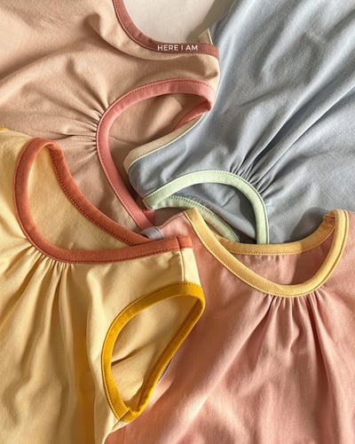 夏季撞色滾邊防踢背心5