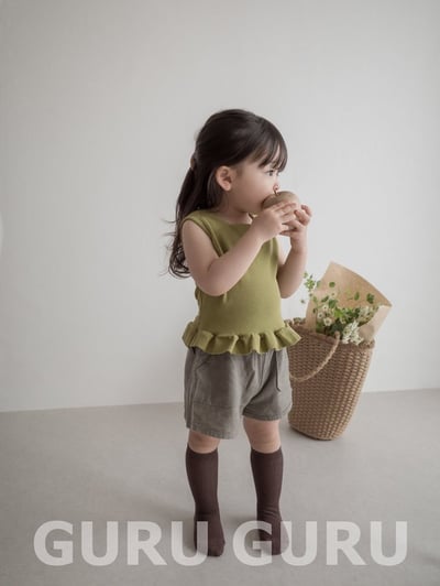 捲邊背心上衣(3color)10