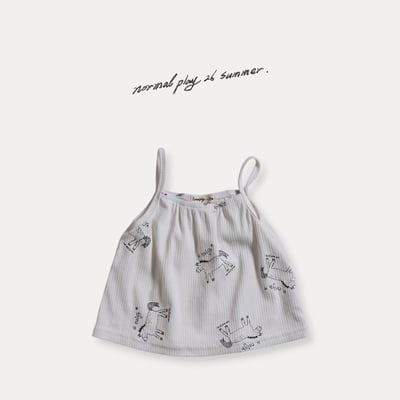 彩繪小馬傘擺背心/麵包褲/圍兜(2color)22