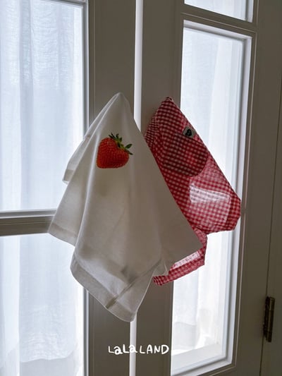 後口袋格紋鬆緊褲(4color)23