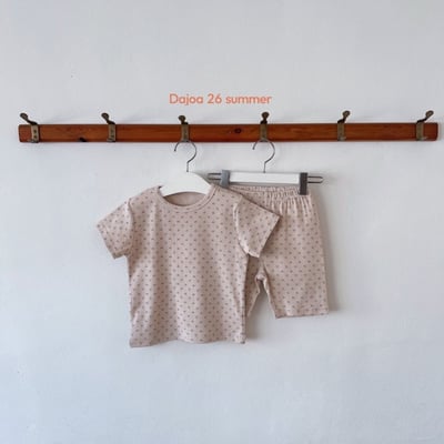 花草上衣+6分褲套裝(2color)4