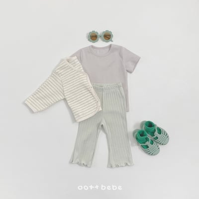 小刺繡木耳捲邊褲15