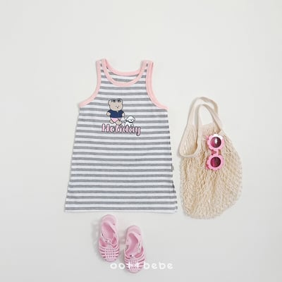 度假條紋套裝/連身裙16