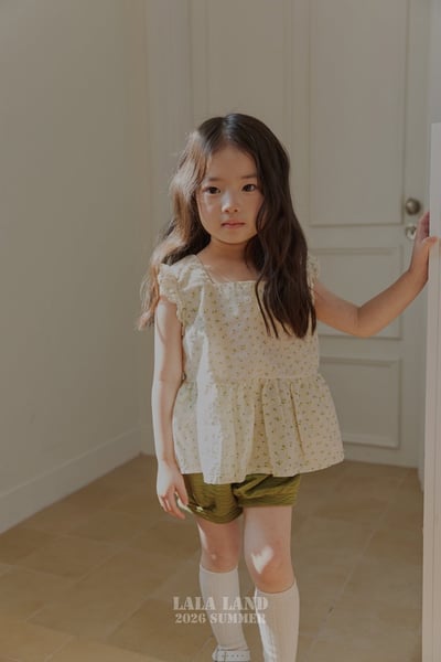 壓紋飛袖裙襬上衣(2color/kids)1