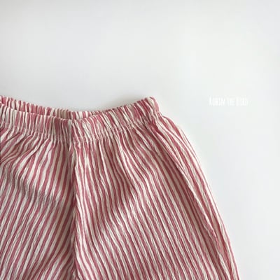 直條紋縮口防曬防蚊褲8