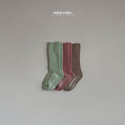 純色羅紋襪(3入/組)3