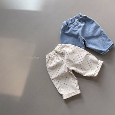 口袋捲邊繭型褲2