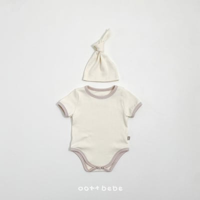 小刺繡包屁衣+帽set6