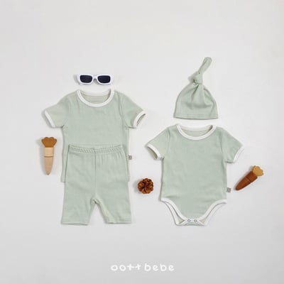 小刺繡包屁衣+帽set5