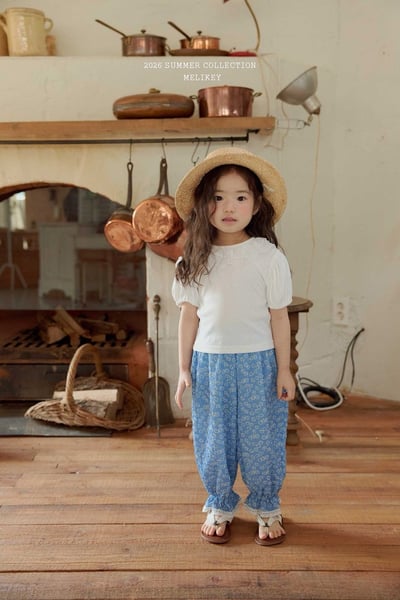 愛心刺繡蕾絲領澎袖上衣(2color)12