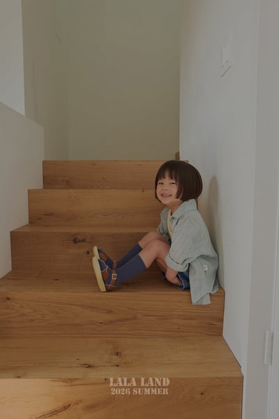 棉麻條紋襯衫(2color/kids)13