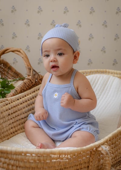 小雛菊紋理連身衣*現貨米12m4