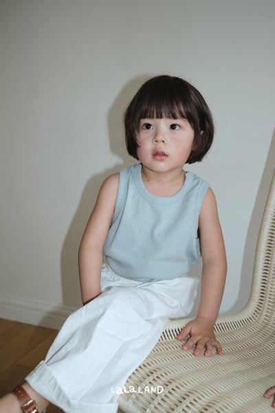 簡約紋理背心上衣(3color/kids)12