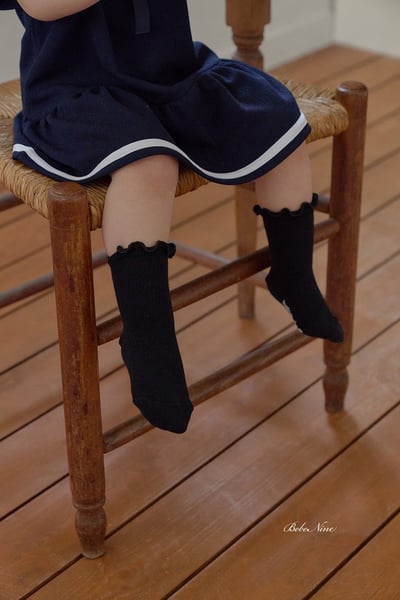 木耳捲邊襪3入/組10