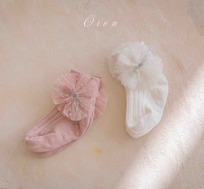 蕾絲花花腳踝襪(2入/組)4