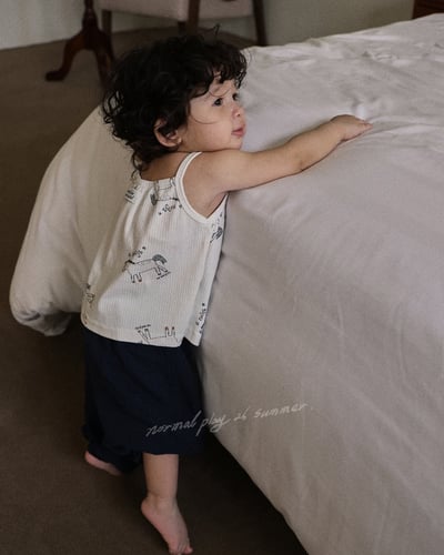 彩繪小馬傘擺背心/麵包褲/圍兜(2color)12