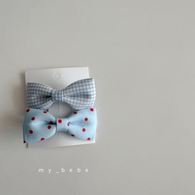 ribbon髮夾2入/組(3color)10