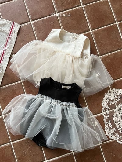 拼接紗裙背心包屁裙/洋裝7