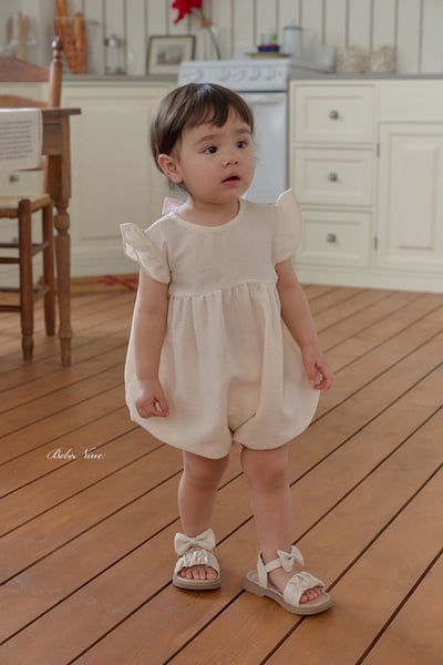 緞紗ribbon捲邊飛袖連身衣(2color)9