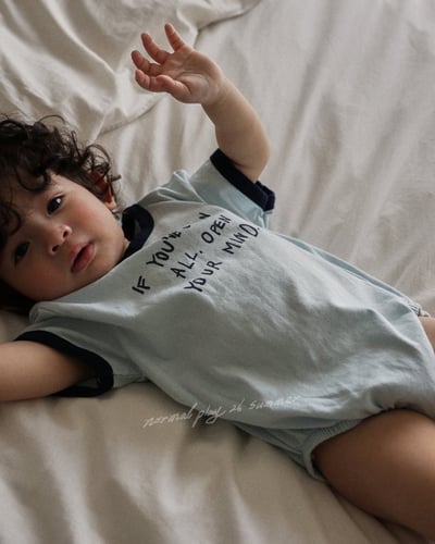 撞色滾邊包屁衣(2color)1