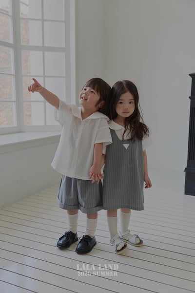 帥帥直紋打褶褲(kids)2