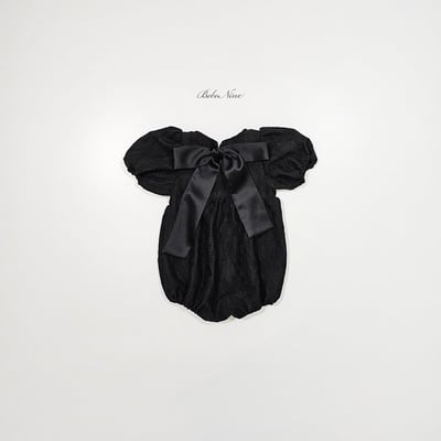 ribbon壓紋澎袖包屁衣(2color)15