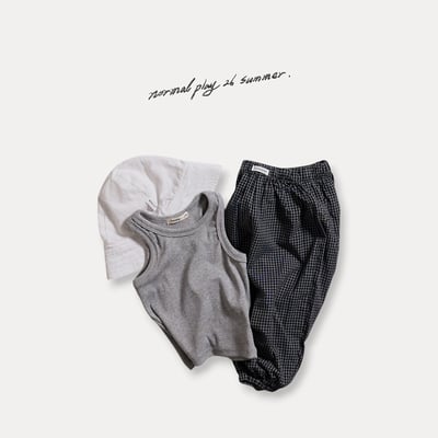 千鳥格紋縮口褲(3color)6