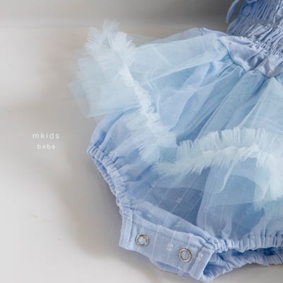 綁帶抓皺包屁紗裙(3color)21