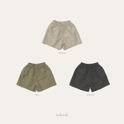後口袋亞麻鬆緊褲(3color)6