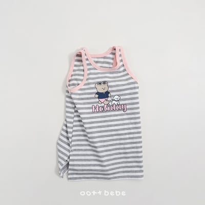 度假條紋套裝/連身裙18