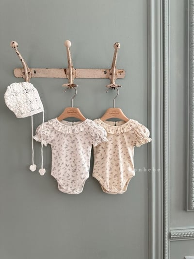 花花捲邊澎袖包屁衣/上衣7